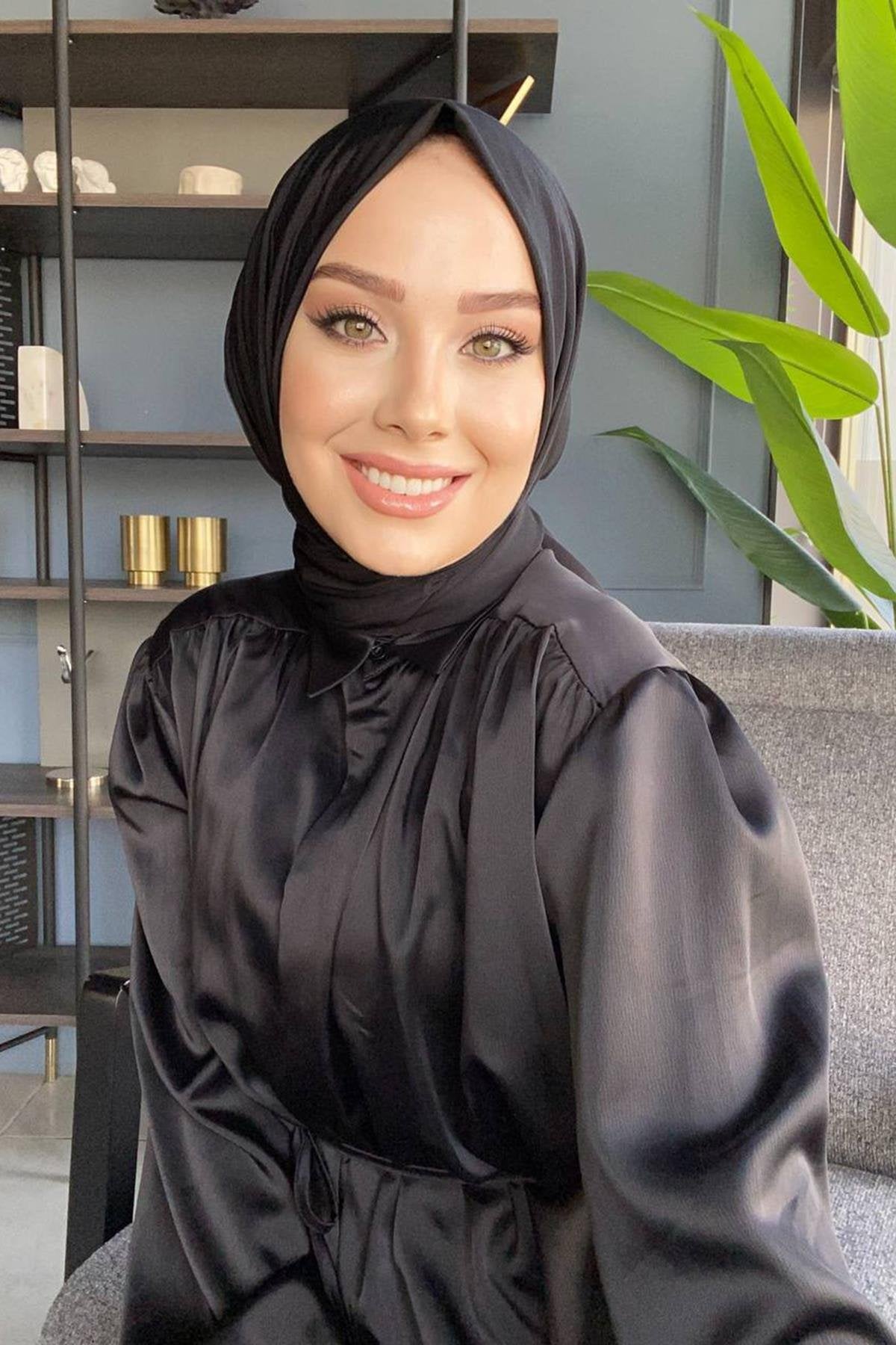 Praktischer Instant Hijab mit Quick Snap Fasteners | Einfach zu tragen Muslimische Kopftuch - Citcitli Sal
