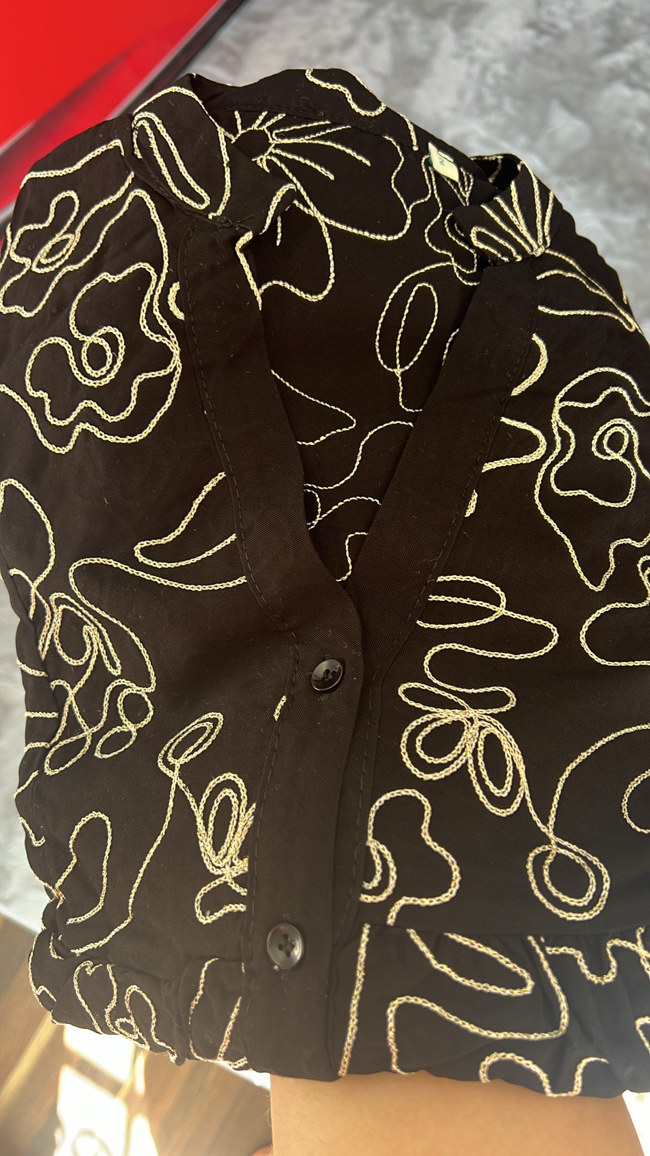 Gold desen keten elbise