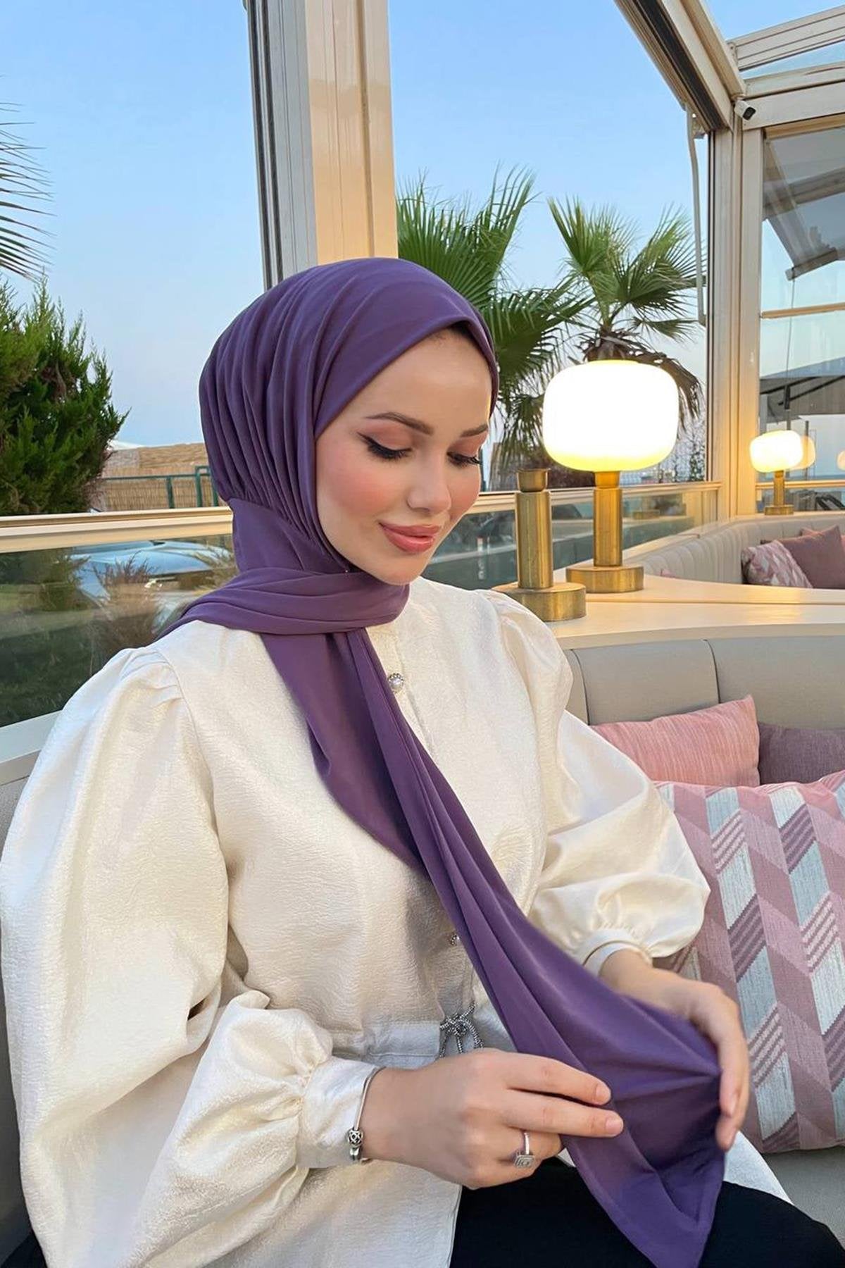 Praktischer Instant Hijab mit Quick Snap Fasteners | Einfach zu tragen Muslimische Kopftuch - Citcitli Sal