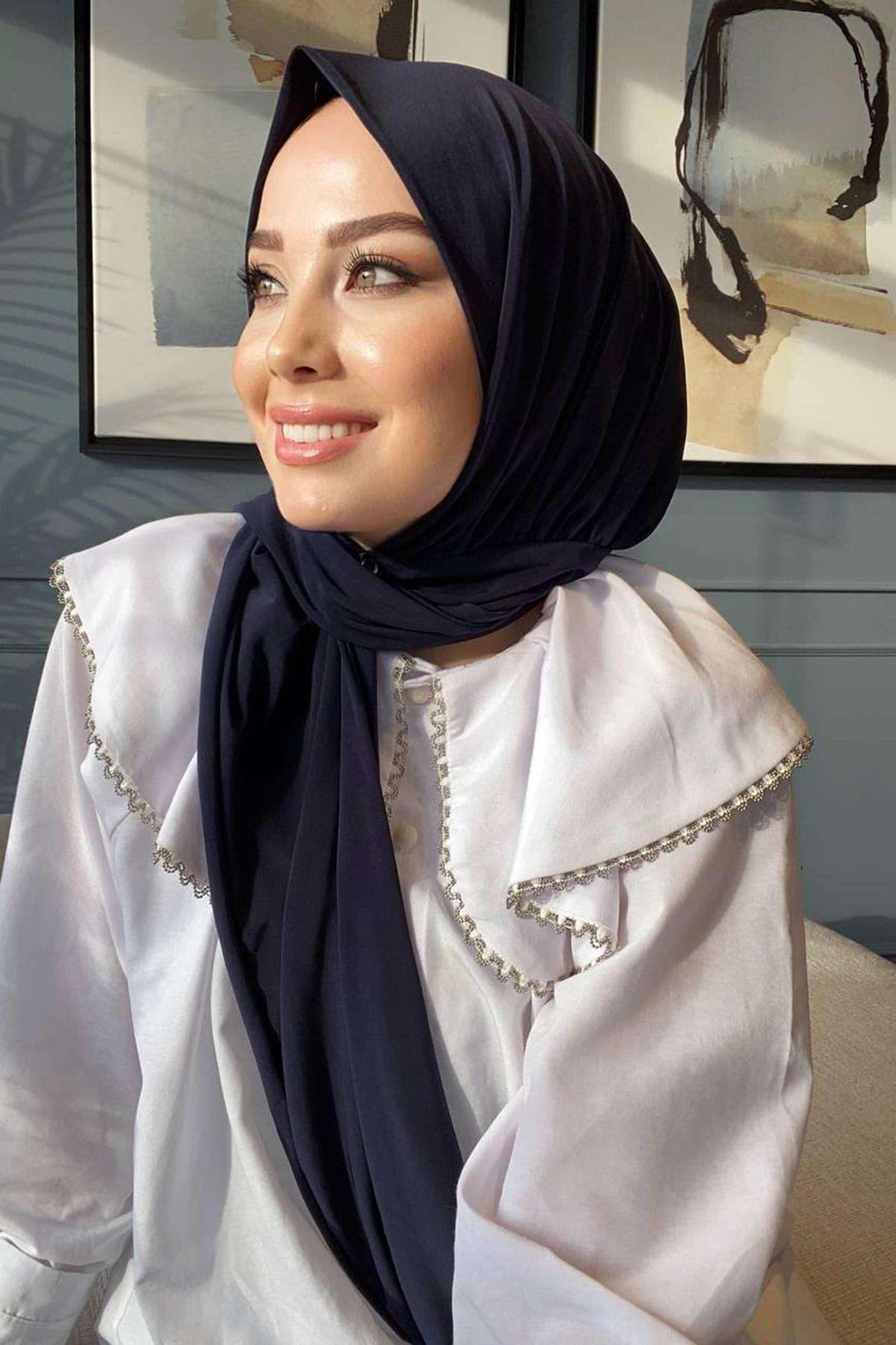 Praktischer Instant Hijab mit Quick Snap Fasteners | Einfach zu tragen Muslimische Kopftuch - Citcitli Sal