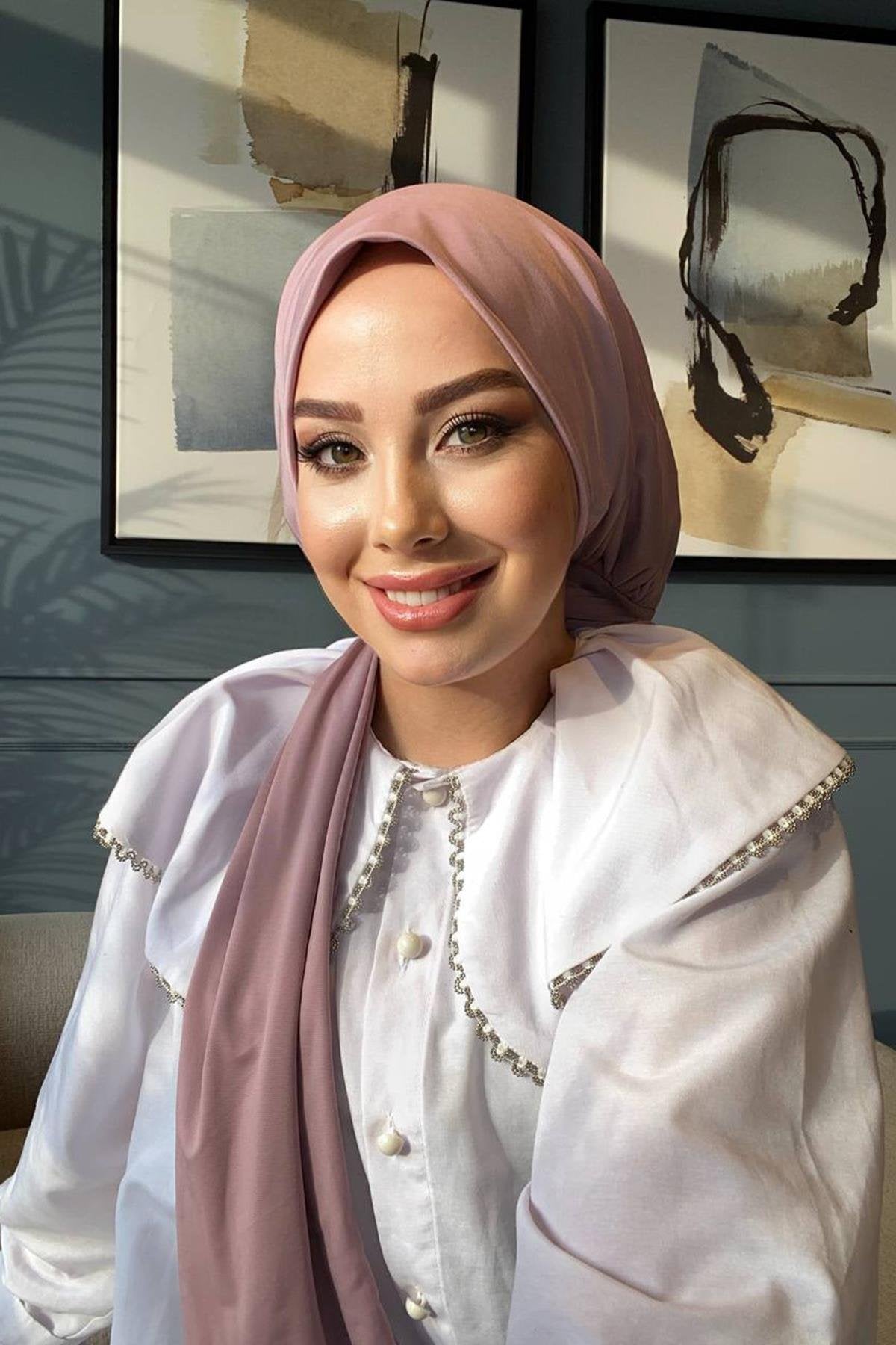 Praktischer Instant Hijab mit Quick Snap Fasteners | Einfach zu tragen Muslimische Kopftuch - Citcitli Sal