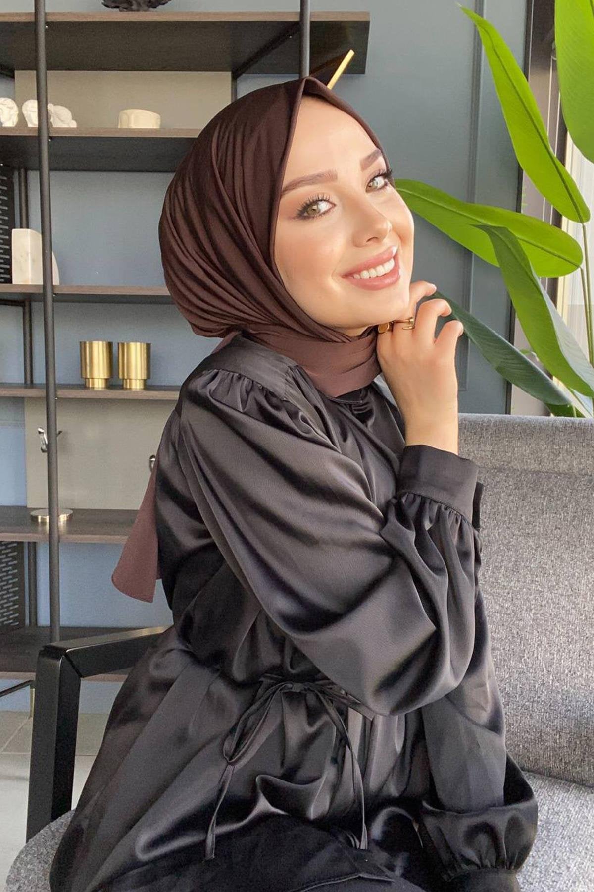 Praktischer Instant Hijab mit Quick Snap Fasteners | Einfach zu tragen Muslimische Kopftuch - Citcitli Sal