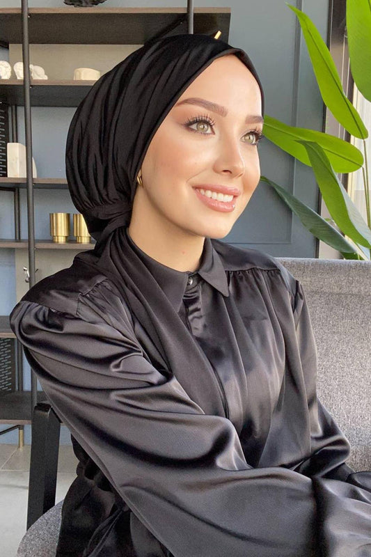 Praktischer Instant Hijab mit Quick Snap Fasteners | Einfach zu tragen Muslimische Kopftuch - Citcitli Sal